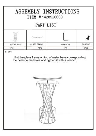 Masa de bar Tower cm ø 70x103 [7]