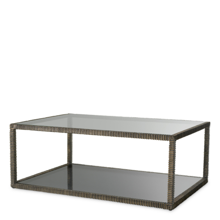 LIVING - Masa de cafea Bethesda cu finisaj bronz |L. 120 | W. 80 | H. 45.5 cm 