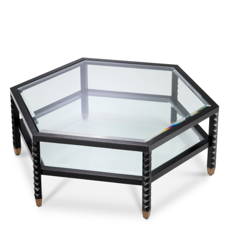 Masa de cafea Cornelius clasica neagra |L. 120 | W. 104 | H. 44 cm  [3]