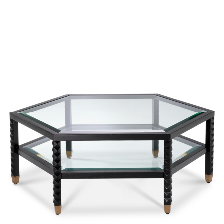 Masa de cafea Cornelius clasica neagra |L. 120 | W. 104 | H. 44 cm  [2]