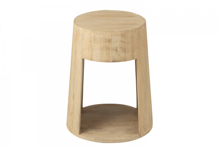 Masa laterala / noptiera Drawn cu sertar, Lemn de Mango/Mdf Natur [6]