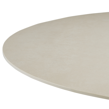 Masa de cafea pentru exterior Volterra rotunda cu finisaj nisipos, ceramica crem [4]