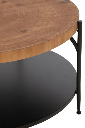 Masa de cafea Voni, Mdf/Fier Negru/Natur [5]