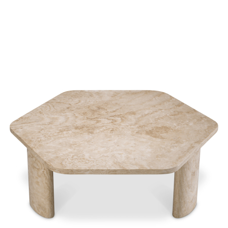 Masa de cafea Zenitho travertin |L. 101 | W. 90 | H. 35.5 cm  [3]