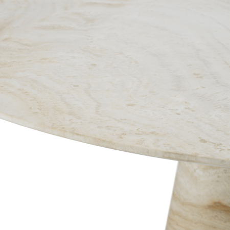 Masa de dining Genova travertin finisaj alama periata |Ø 131.5 | H. 76 cm  [3]