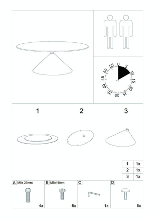 Masa de dining Space 180x90x73 cm [9]