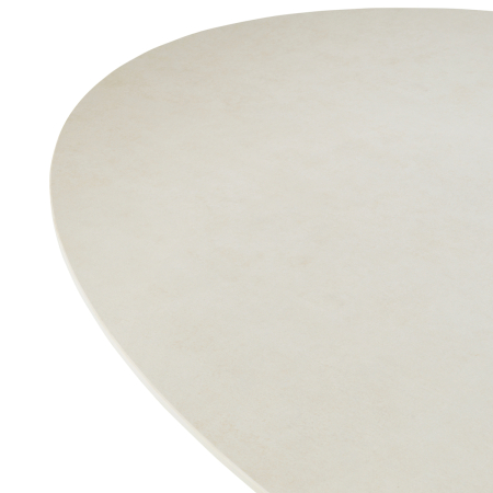 Masa de exterior Volterra ovala cu finisaj nisipos, ceramica crem [4]