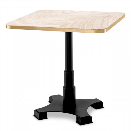 Mese dining - Masă dining, Avoria travertin, Dims: L. 75 | W. 75 | H. 75.5  (CM)