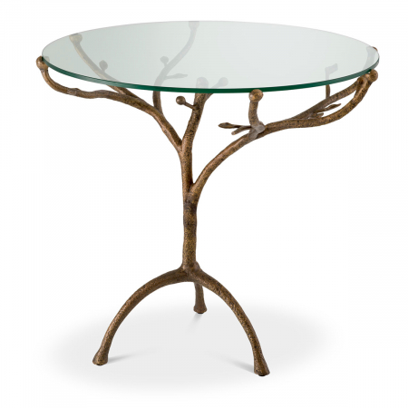 Mese dining - Masă dining, Christophe vintage finisaj alama, Dims: Ø 79.5 | H. 75  (CM)