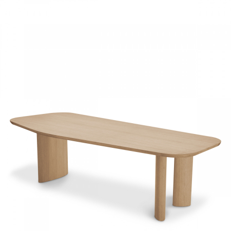 Mese dining - Masă dining, Flemings, furnir din stejar, natur, Dims: L. 250 | W. 105 | H. 76.5  (CM)