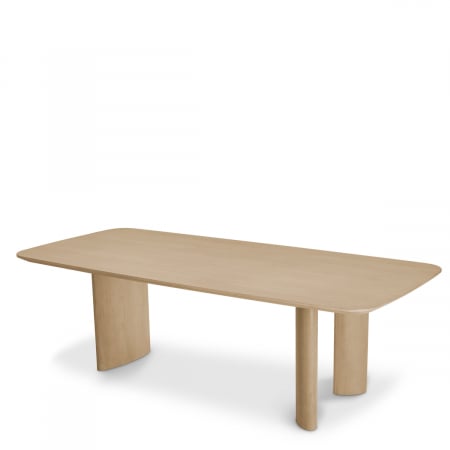 Mese dining - Masă dining, Harmonie S, furnir din stejar, natur, Dims: L. 241 | W. 109.5 | H. 77  (CM)