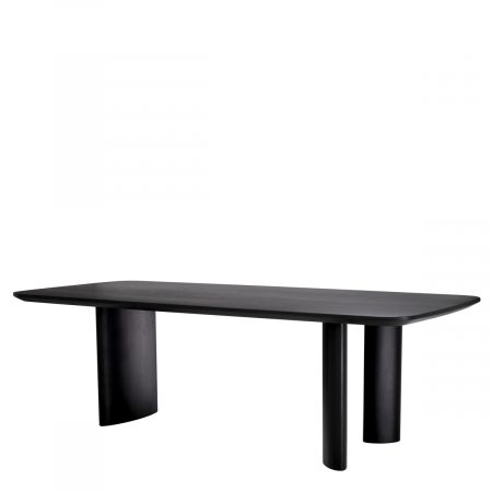 Masă dining, Harmonie S furnir negru [2]
