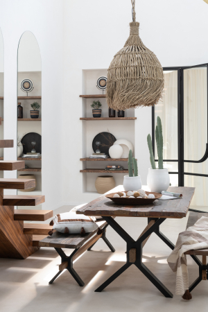 SALE % - Masa dining, Lemn, Maro, 180x90x75