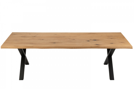 Blat masa dining, Lemn masiv stejar, Natural, 200x95x4 [3]