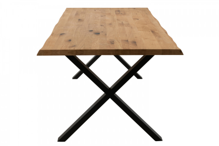 Blat masa dining, Lemn masiv stejar, Natural, 240x95x4 [4]