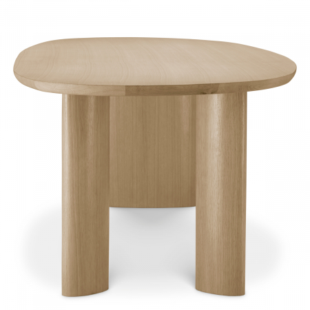 Masă dining, Lindner, furnir din stejar, natur, Dims: L. 259.5 | W. 109.5 | H. 77  (CM) [2]