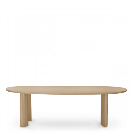 Masă dining, Lindner, furnir din stejar, natur, Dims: L. 259.5 | W. 109.5 | H. 77  (CM) [4]