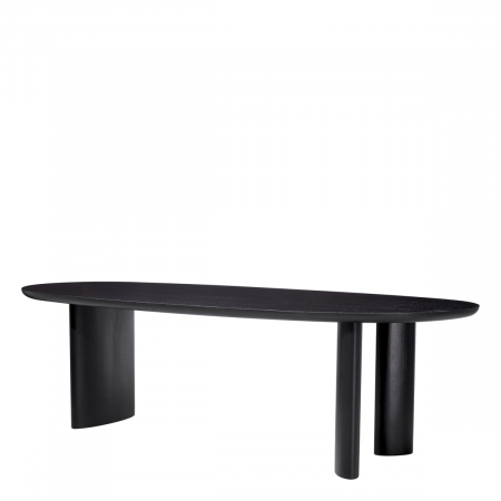 Masă dining, Lindner furnir negru [3]