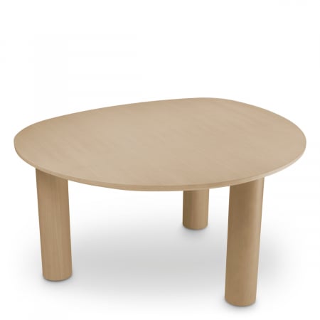 Mese dining - Masă dining, Lombardo, furnir din stejar, natur , Dims: L. 150 | W. 135 | H. 77  (CM)