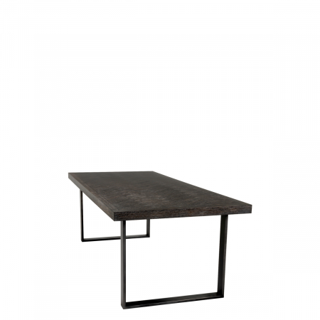 Masă dining, Melchior, furnir din stejar, carbune 230 cm [2]