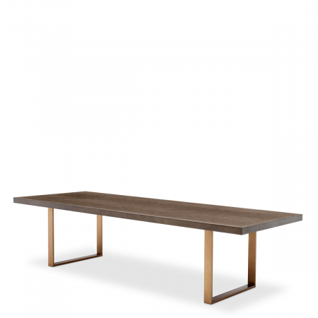 Mese dining - Masă dining, Melchior, furnir din stejar, maro 300 cm, Dims: L. 300 | W. 115 | H. 75  (CM)