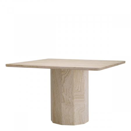 Masă dining, Piazza travertin, Dims: L. 120 | W. 120 | H. 76  (CM) [3]