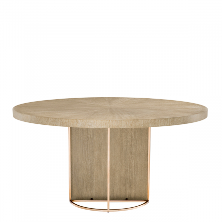 Masă dining, Remington ø 152 cm, furnir din stejar, , Dims: Ø 152 | H. 75  (CM) [3]
