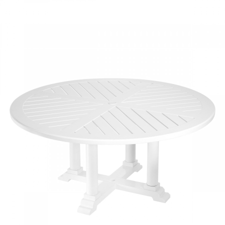 Masă exterior Bell Rive rotundă L albă, Dims: Ø 160 | H. 75  (CM) [2]