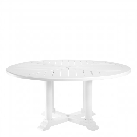 Masă exterior Bell Rive rotundă L albă, Dims: Ø 160 | H. 75  (CM) [1]
