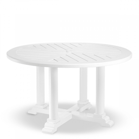 TERASA SI GRADINA - Masă exterior Bell Rive rotundă S albă, Dims: Ø 130 | H. 75  (CM)