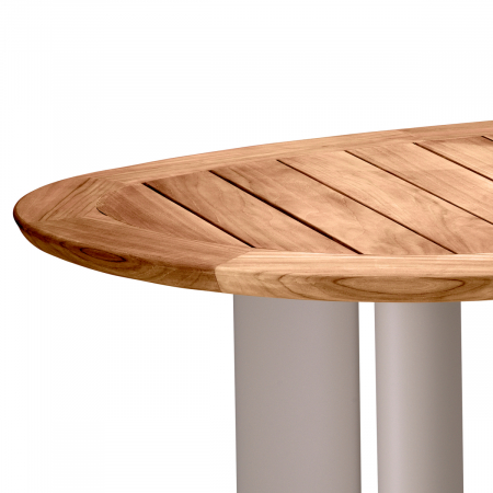 Masă exterior Free Form din tec natur, Dims: L. 258.5 | W. 110 | H. 76  (CM) [5]