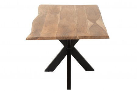 Masa Gerard, Lemn Acacia, Negru, 180x90x76 cm [4]