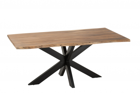 Masa Gerard, Lemn Acacia, Negru, 180x90x76 cm [2]