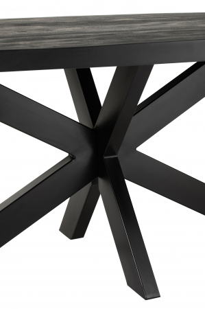 Masa Gerard Round, Lemn, Negru, 210x110x76 cm [3]