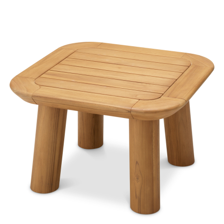 Masa laterala de exterior Weston din lemn de tec natural |L. 60 | W. 60 | H. 40 cm  [2]