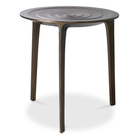 LIVING - Masa laterala Granito cu finisaj bronz |Ø 52 | H. 52 cm 