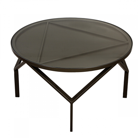 Masă laterală, rotundă, Metal, antracit, PU 1, H 39 cm, D 69 cm [1]