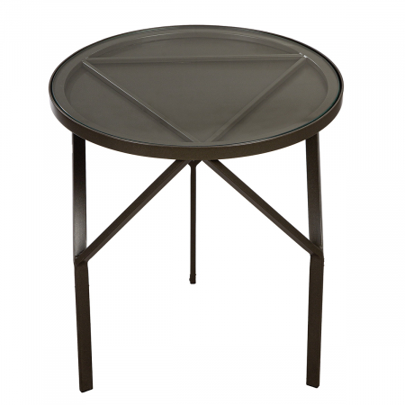 Masă laterală, rotundă, Metal, antracit, PU 1, H 49 cm, D 44 cm [1]