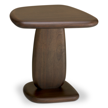 LIVING - Masa laterala Windsor, lemn de mahon, finisaj cafea |L. 50 | W. 49.5 | H. 53 cm 