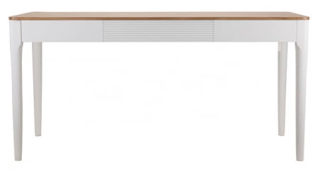 Masa Matera, Lemn/MDF/Fier, Alb/Maro, 80x180x60 cm [2]