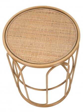 Masuta Samui, Fier/Rattan, Natural, 55x40x40 cm [10]