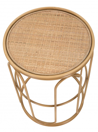 Masuta Samui, Fier/Rattan, Natural, 55x40x40 cm [9]