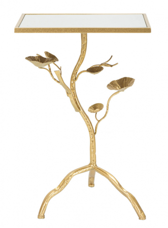 Masa Tisty, Fier/MDF/Oglinda, Auriu, 60x40x30 cm [2]