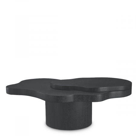LIVING - Masuta cafea Cesareo, furnir din stejar, gri carbune, Dims: L. 117 | W. 70 | H. 40  (CM)