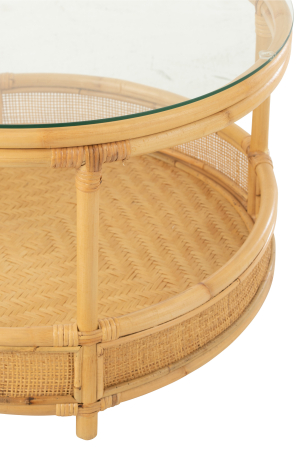 Masuta cafea, Fibre naturale, Natural, 70x70x47 [2]