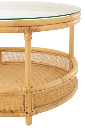 Masuta cafea, Fibre naturale, Natural, 70x70x47 [2]