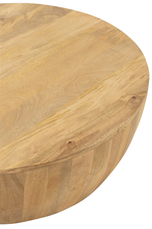 Masuta cafea, Lemn, Natural, 88.5x88.5x32 [2]