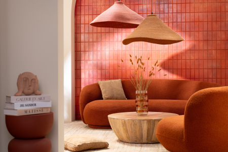 Masuta cafea, Lemn, Natural, 88.5x88.5x32 [4]