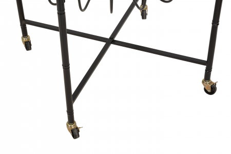 Masuta Cebu, Fier/Sticla/Rattan, Multicolor, 70.5x57x65 cm [7]