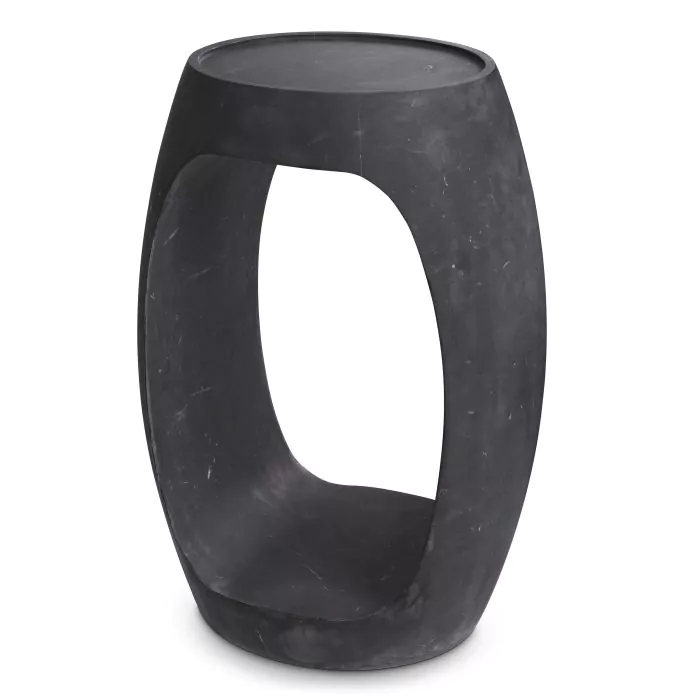 SALE % - Măsuță laterală, Clipper marmură neagră șlefuită